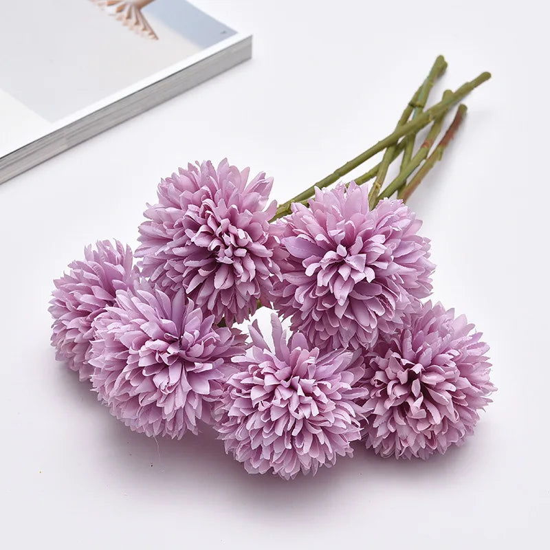fleur artificielle pissenlit chrysanthème pour décoration mariage et événements - vue 14 sur 14