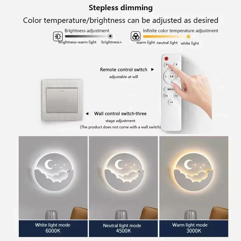 applique murale led moderne pour intérieur décoratif et lumineux - vue 6 sur 7