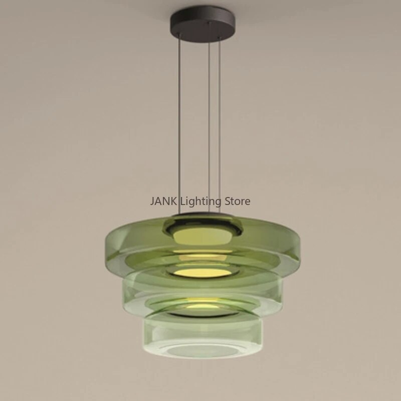 Lustre en verre minimaliste italien