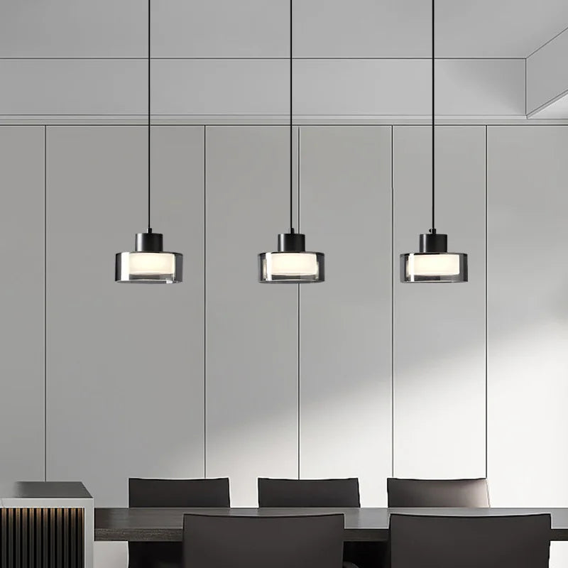 lustre de luxe en verre rond pour décoration rétro