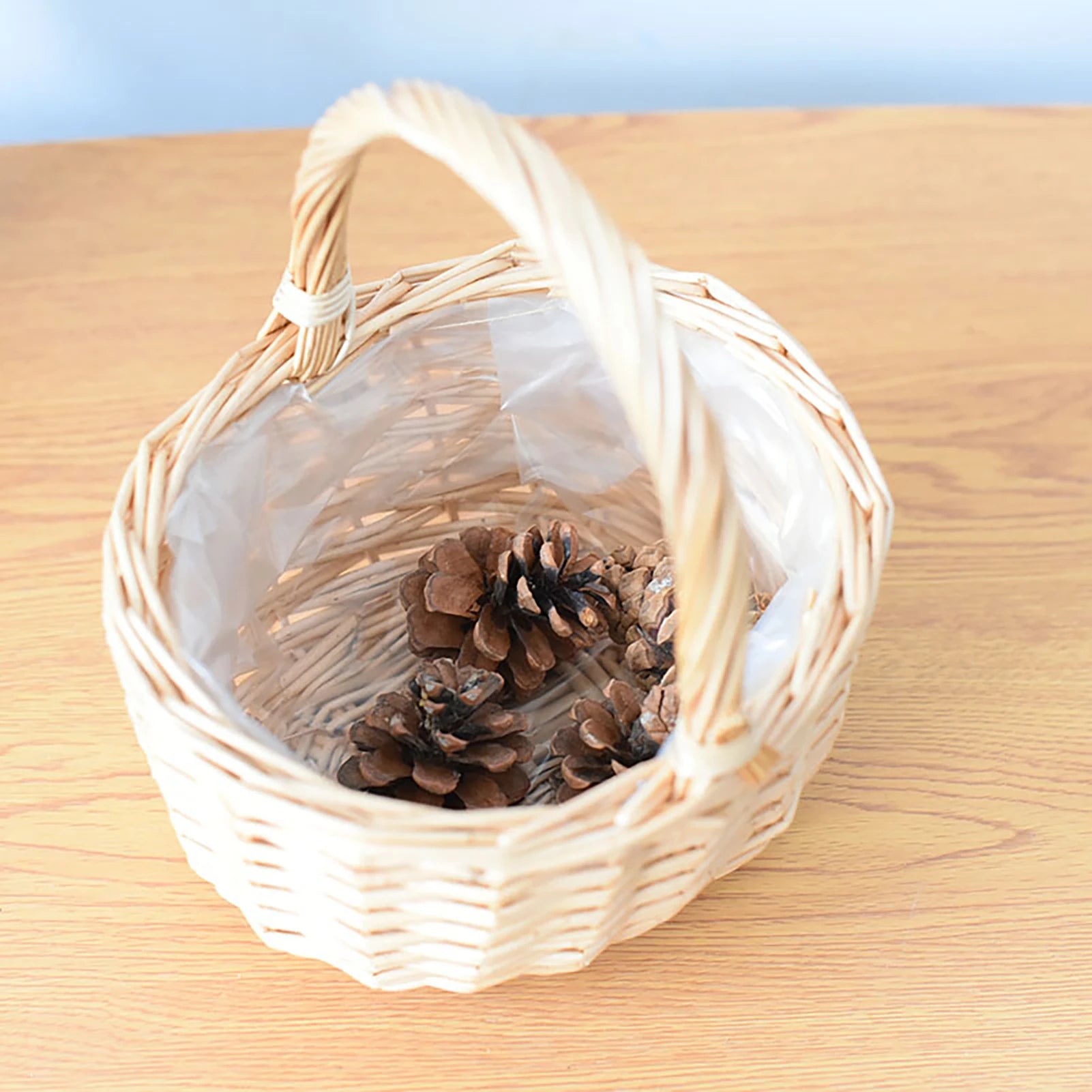 panier à fleurs mariage avec nœud papillon grande capacité polyvalent - vue 7 sur 16