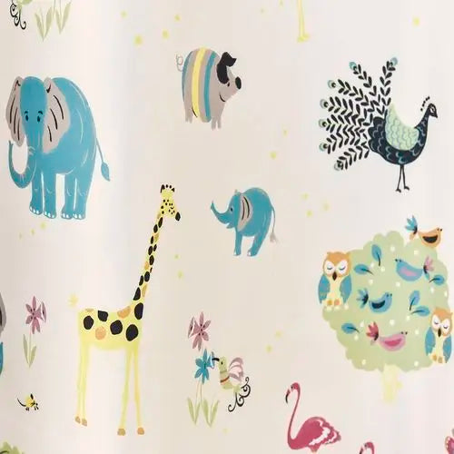 Rideau chambre enfant tulle animaux style européen - vue 8 sur 10