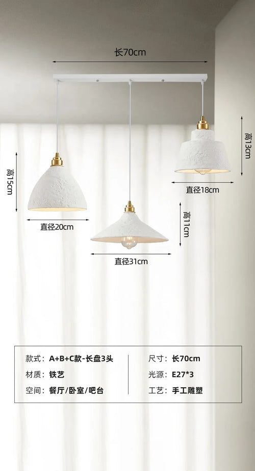suspension artisanale wabi-sabi pour ambiance japonaise moderne - vue 13 sur 16