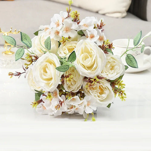bouquet de fleurs artificielles pour décoration intérieure élégante - vue 6 sur 12