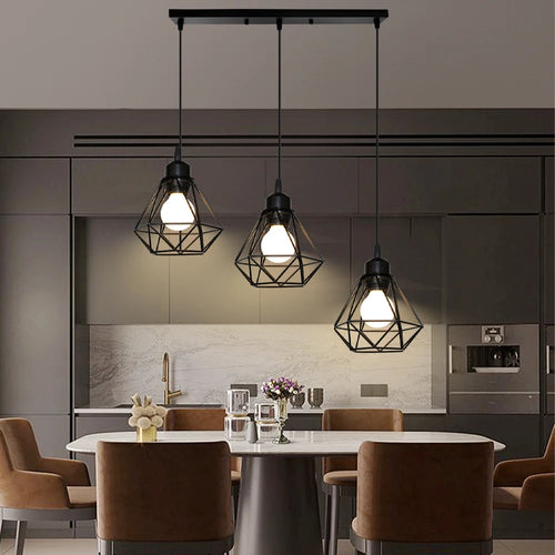 suspension moderne à têtes led pour intérieur design - vue 3 sur 22