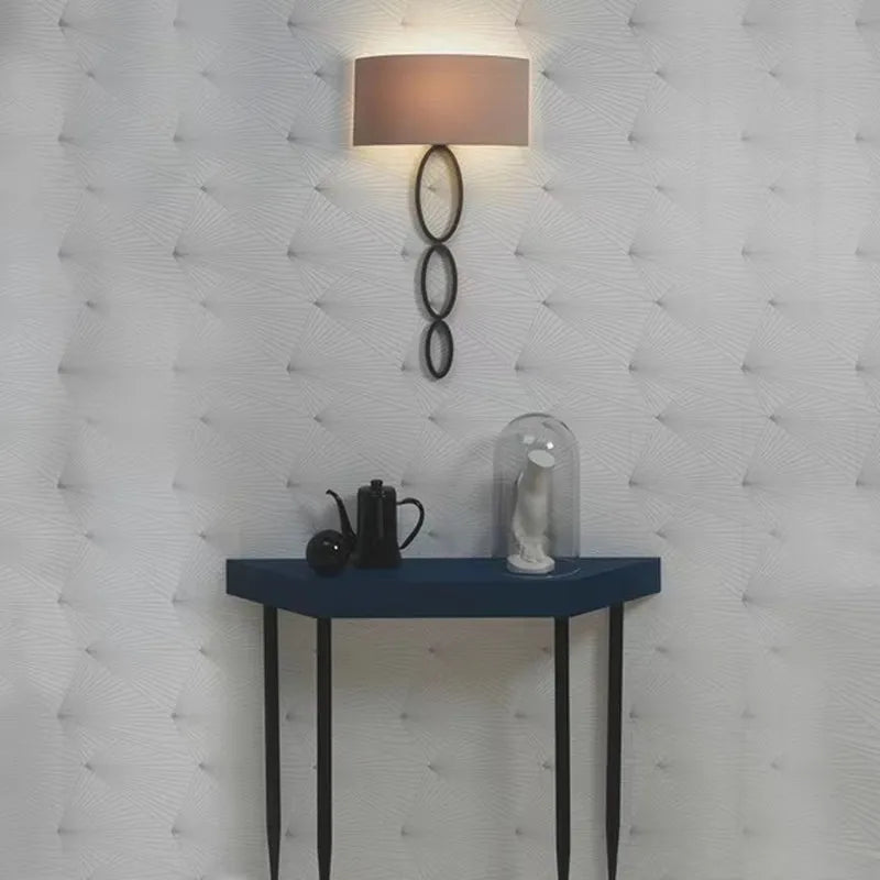 applique murale caserta cercle design en tissu pour décoration intérieure - vue 4 sur 15