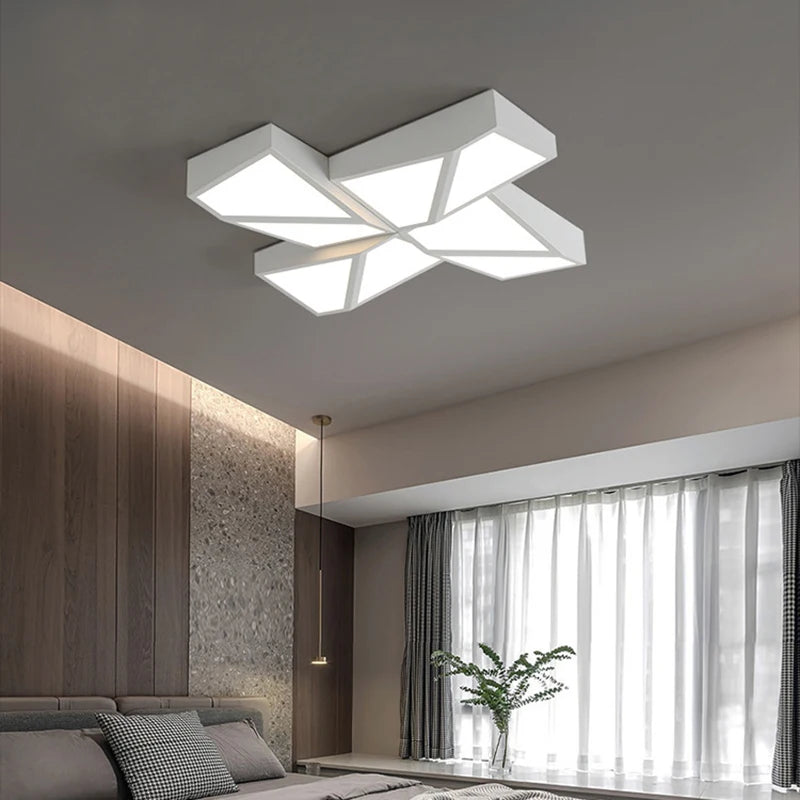 Plafonnier Led au design géométrique - vue 5 sur 10