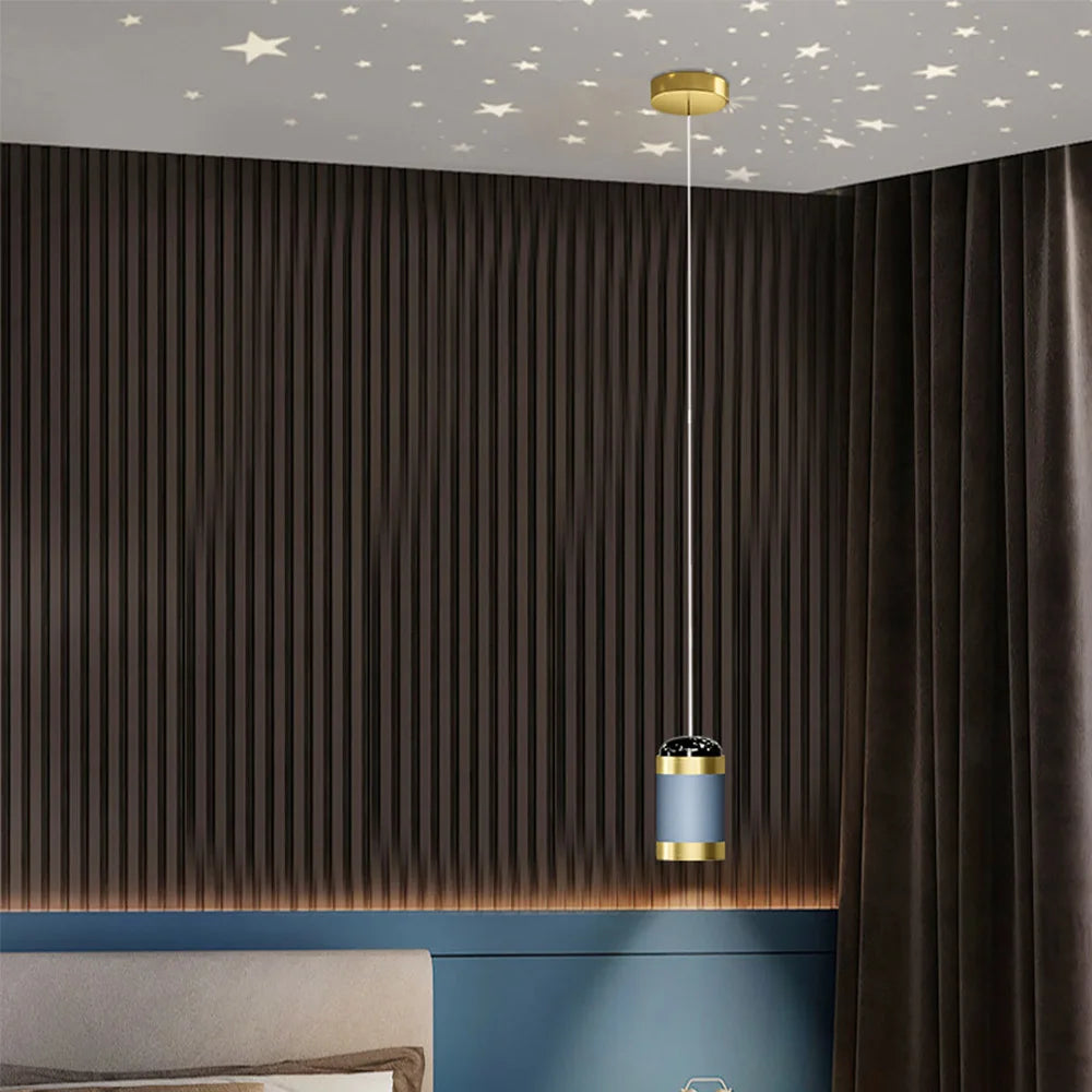 suspension moderne à projection d'étoiles pour décoration intérieure - vue 7 sur 8