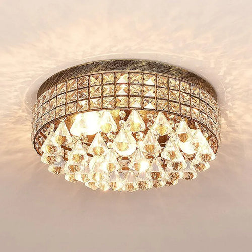 plafonnier en cristal design moderne pour intérieur élégant