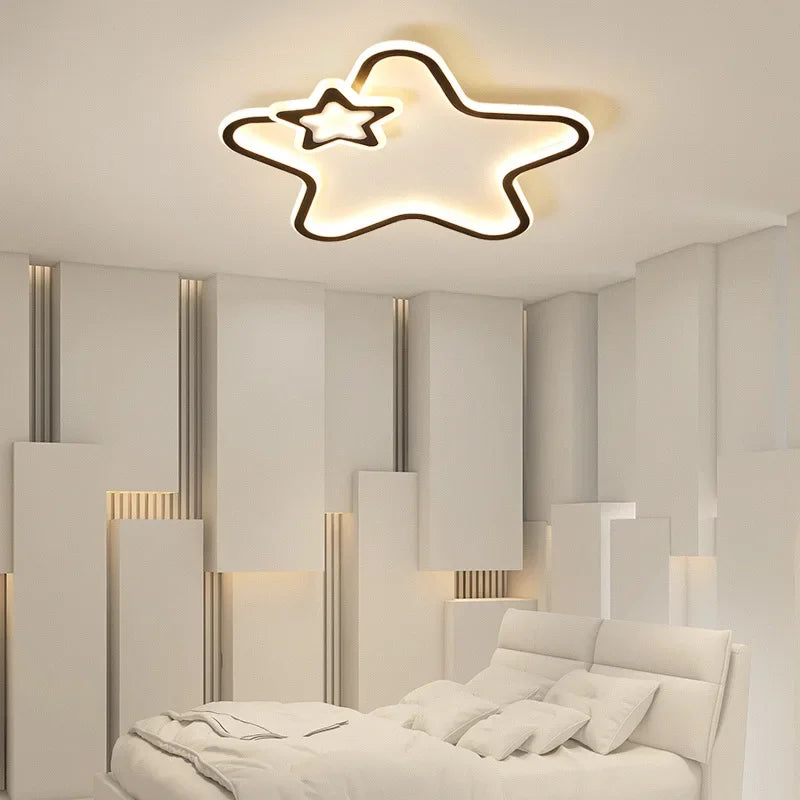 plafonnier led moderne étoile pour décoration d'intérieur lumineuse - vue 4 sur 16
