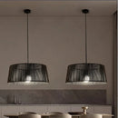 lustre nordique sandyha corde tissée lampes led suspendues