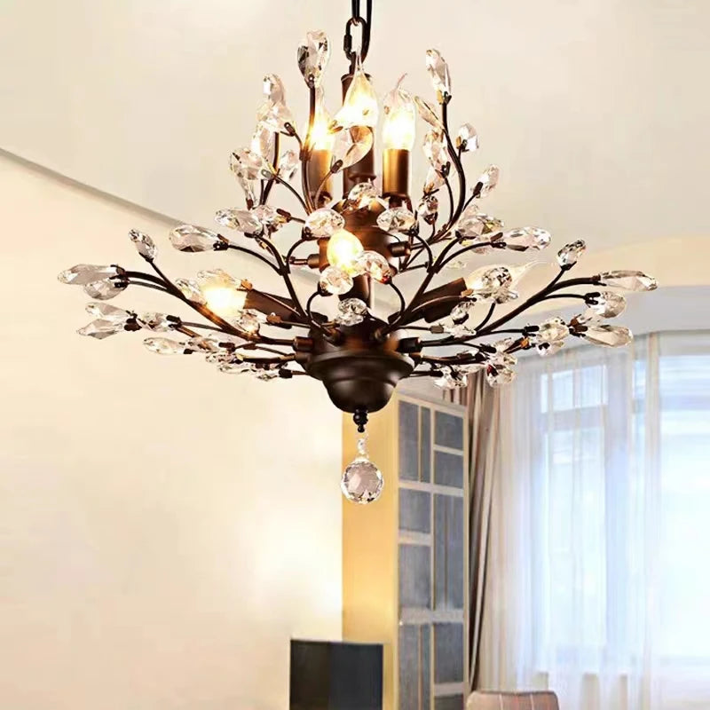 lustre en cristal rétro pour magasin créatif et original - vue 3 sur 13