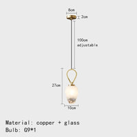 lustre réglable en laiton pour cuisine restaurant luminaires suspendus