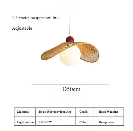 suspension japonaise en corde de chanvre pour décoration moderne - vue 18 sur 21