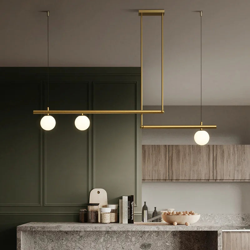 Lustre de salon minimaliste moderne - vue 5 sur 16