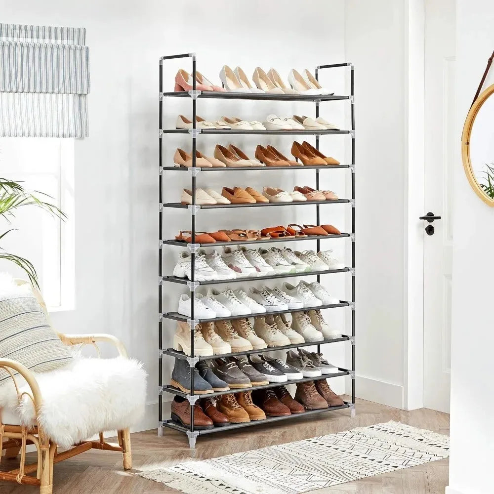 étagère à chaussures économique grande capacité anti-poussière polyvalente - vue 5 sur 9
