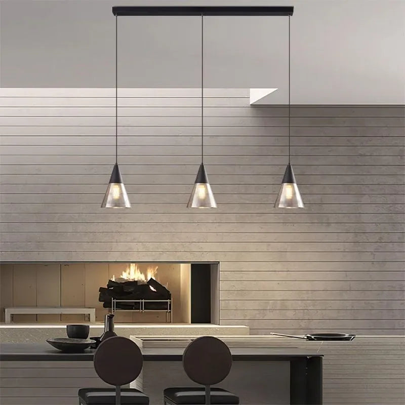 lampe led suspendue design moderne décor intérieur plafond salon chambre salle manger bureau - vue 6 sur 8