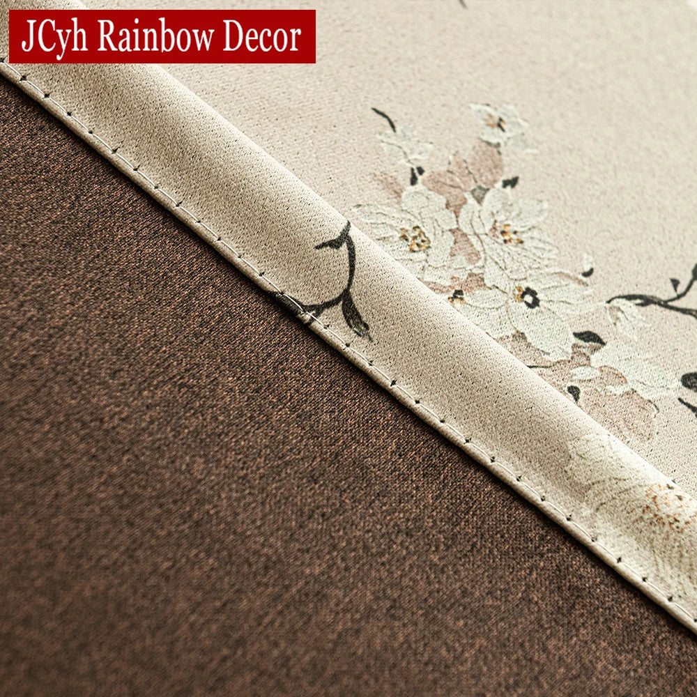 Rideau occultant floral moderne pour salon et chambre - vue 6 sur 7