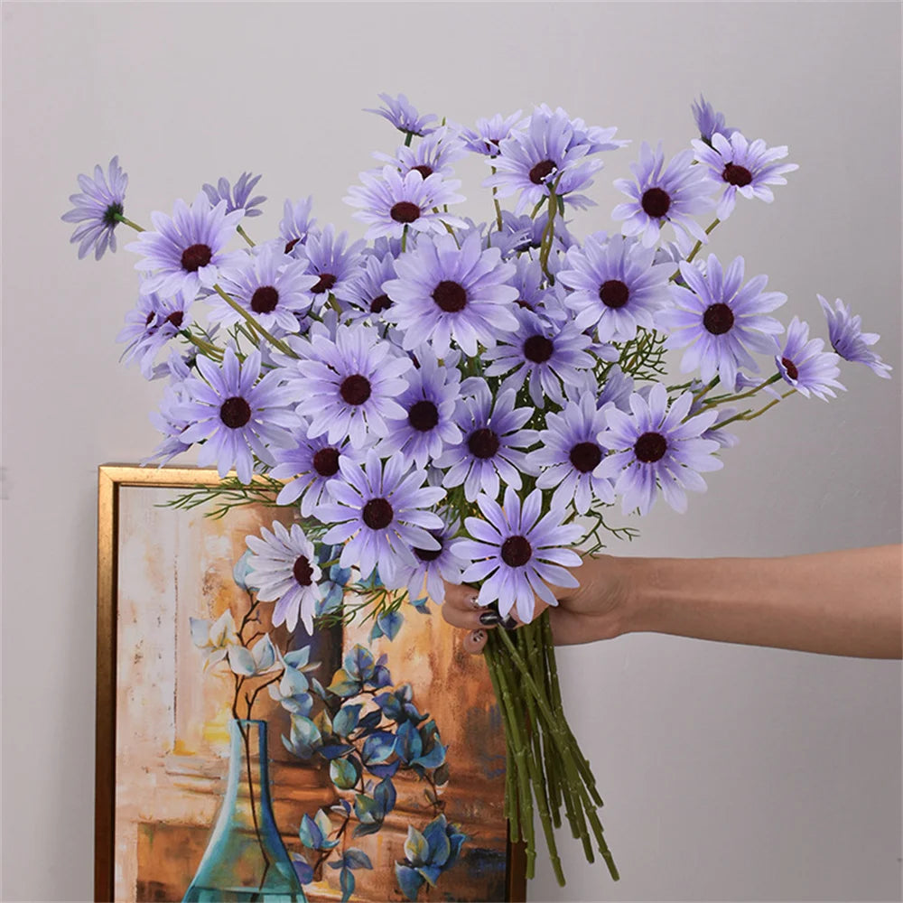 fleurs artificielles marguerites pour décoration mariage et bricolage - vue 6 sur 13