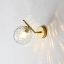 Lampe de applique murale LED boule de verre postmoderne Simple chambre chevet lampara luxe or бра allée intérieure salon décor applique murale