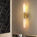 applique murale en verre doré design moderne lumineux décoratif