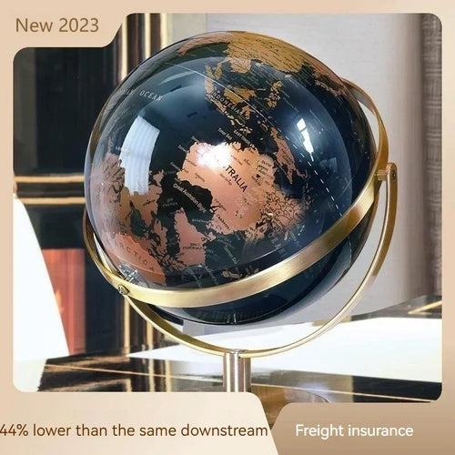 globe rotatif décoration artisanale style européen créatif pour bureau - vue 3 sur 11