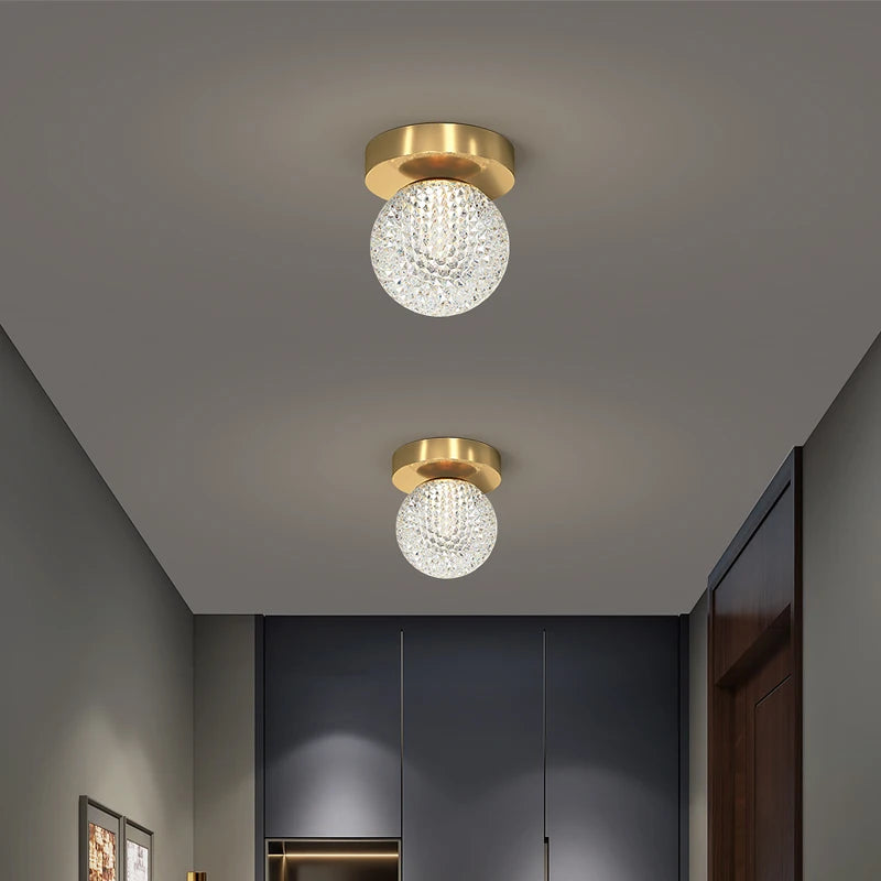 Plafonnier LED nordique éclairage intérieur décoration de la maison salon Table à manger chambre couloir vestiaire plafonnier - vue 4 sur 16