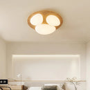Plafonnier moderne LED en bois lumières pour chambre cuisine éclairage intérieur