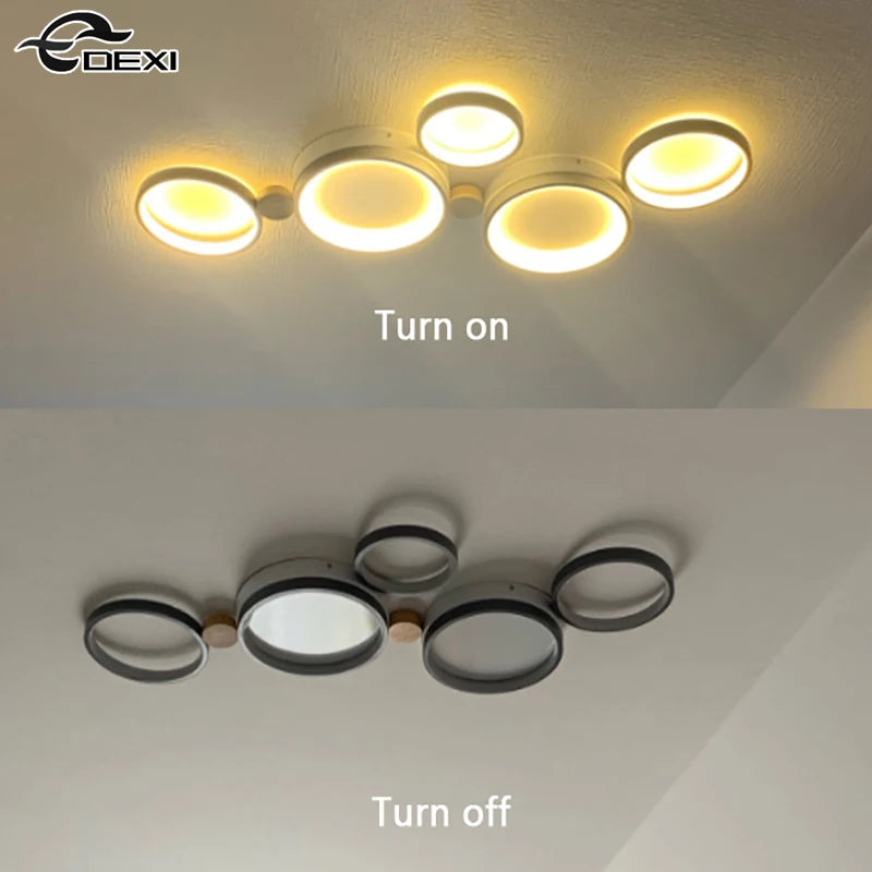 lustre nordique led pour salon balcon café vestiaire - vue 6 sur 25