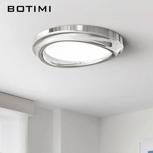 Plafonnier chrome art déco moderne