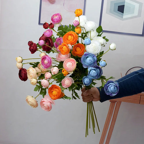 fleurs artificielles pivoine en soie pour décorations et événements festifs - vue 2 sur 14