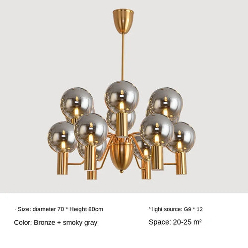 suspension design en verre pour décoration intérieure moderne - vue 12 sur 12