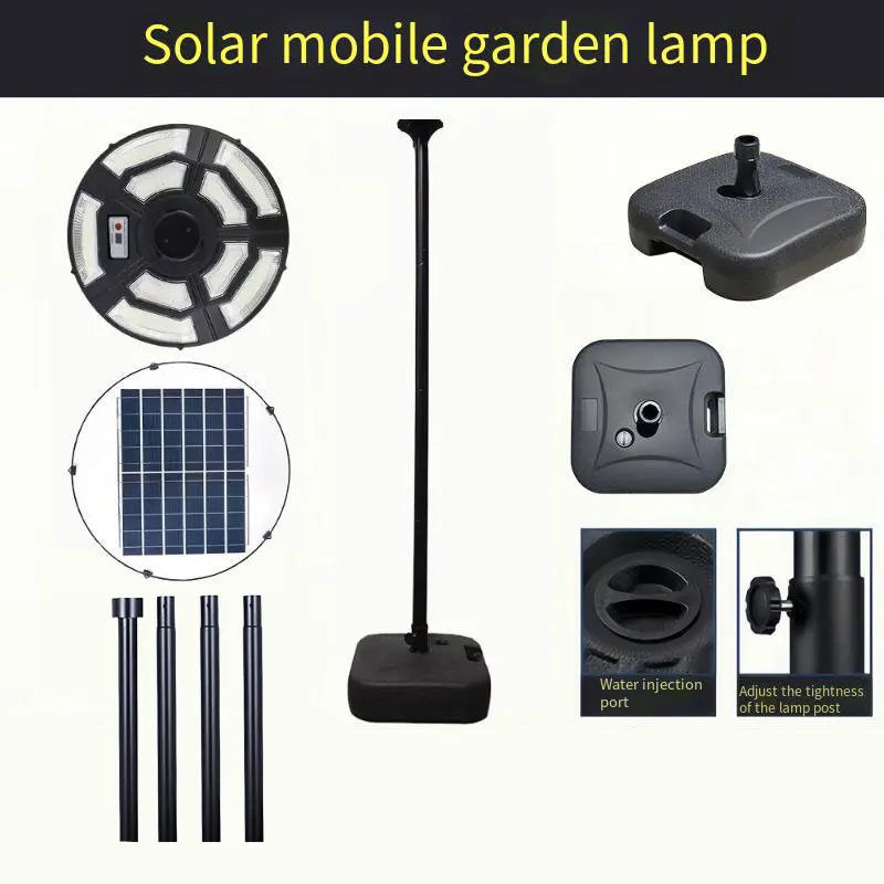 lampe solaire ronde pour jardin et éclairage extérieur - vue 17 sur 17