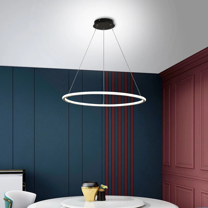 suspension LED design nordique minimaliste tête unique