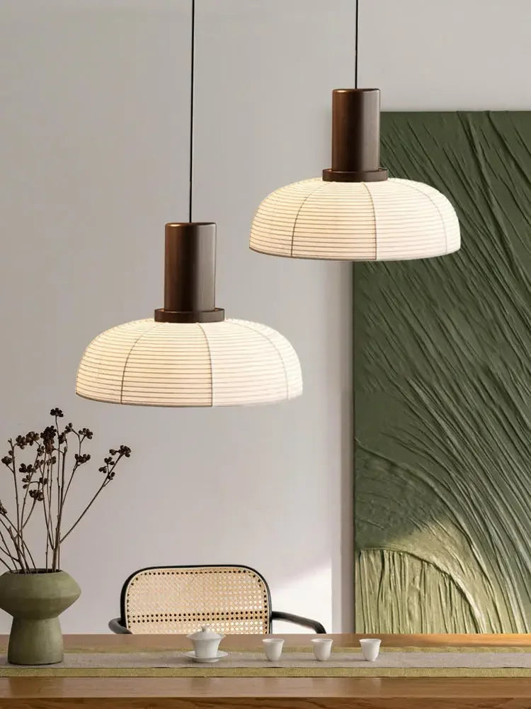 plafonnier wabi sabi en tissu pour une ambiance japonaise - vue 4 sur 10