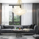 lustre moderne en verre pour une décoration élégante à la maison