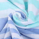 serviette de plage turque coton rayée pompons légère