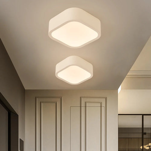 plafonnier led minimaliste multicolore luminaire décoratif d'intérieur rond ou carré