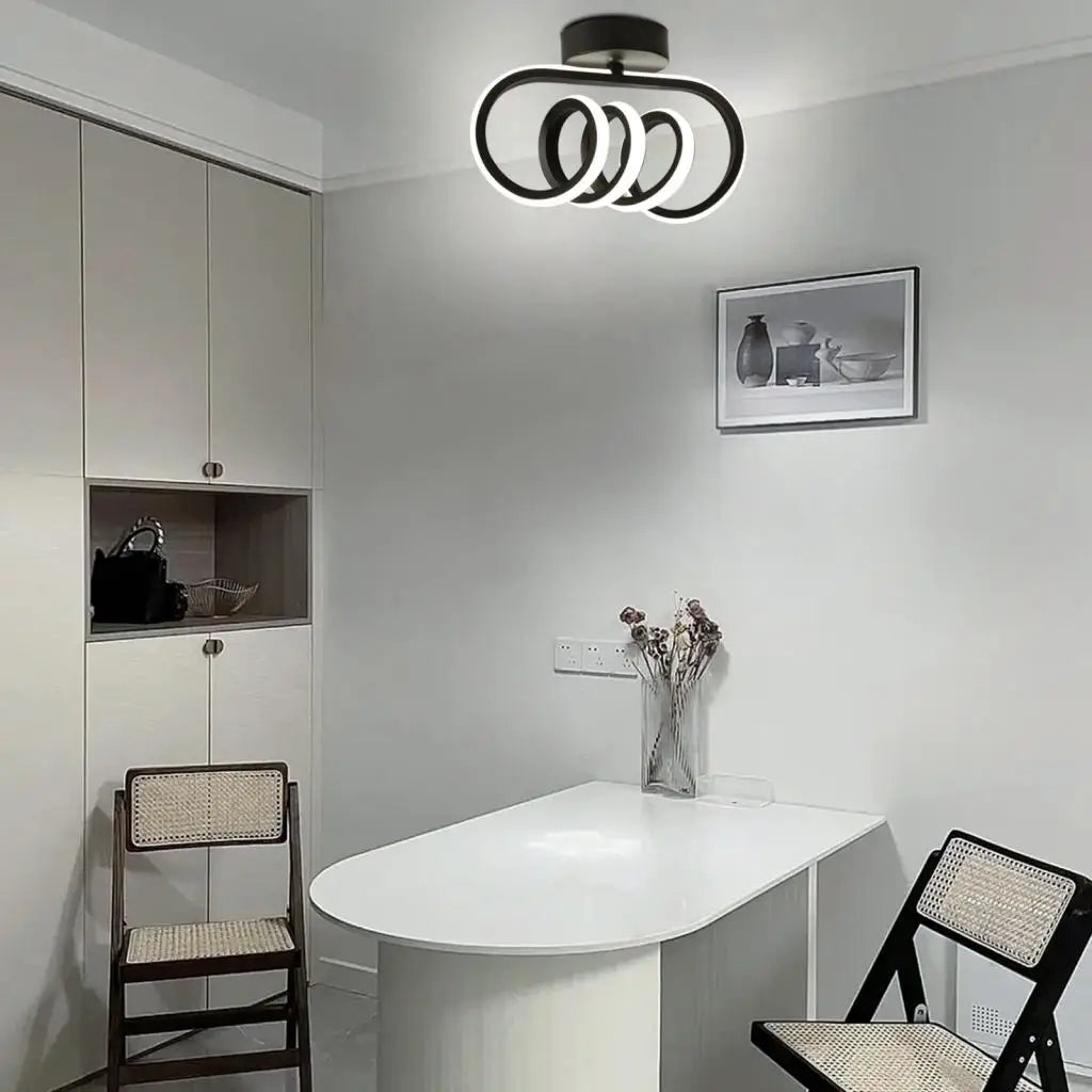 plafonnier led moderne monté en surface pour allée nordic - vue 7 sur 7