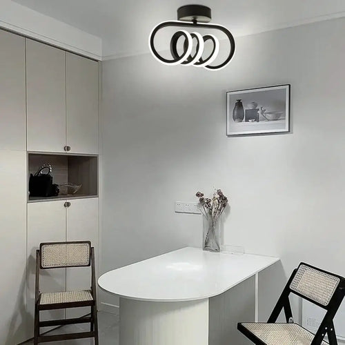 plafonnier led moderne monté en surface pour allée nordic
