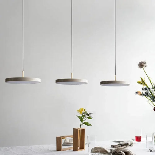 Suspension LED moderne avec disque d'étude