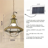 lustre en cuivre étanche style américain pour extérieur