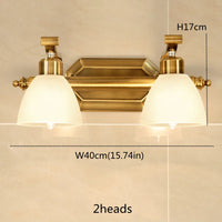 OMEE applique murale LED moderne AC90-260V applique murale salle de bains Vintage miroir lumières luminaire applique noir Bronze éclairage