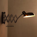 Applique murale rétractable américaine rétro industrielle cuisine salon applique murale avec bras Long Vintage fer noir Apliques Pared