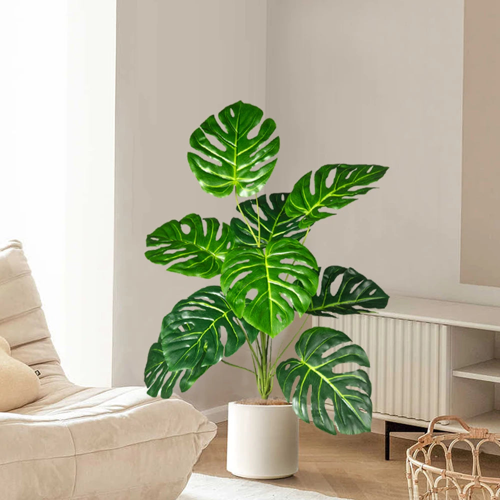 arbre monstera artificiel pour décoration de jardin et bureau - vue 5 sur 9