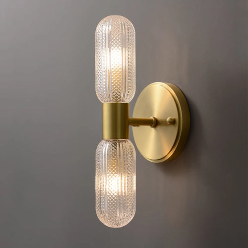 Lampes de applique murale LED de luxe pour salon chambre Simple applique en cuivre décor à la maison éclairage intérieur salle à manger fond escaliers