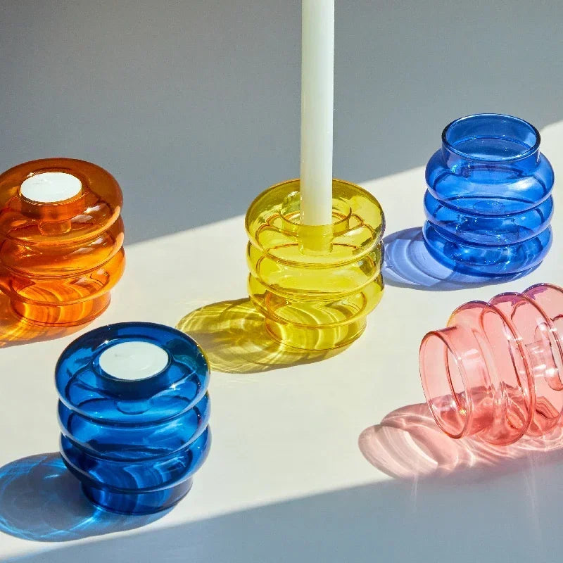 bougeoirs coniques décoratifs pour mariage et fêtes - vue 4 sur 14