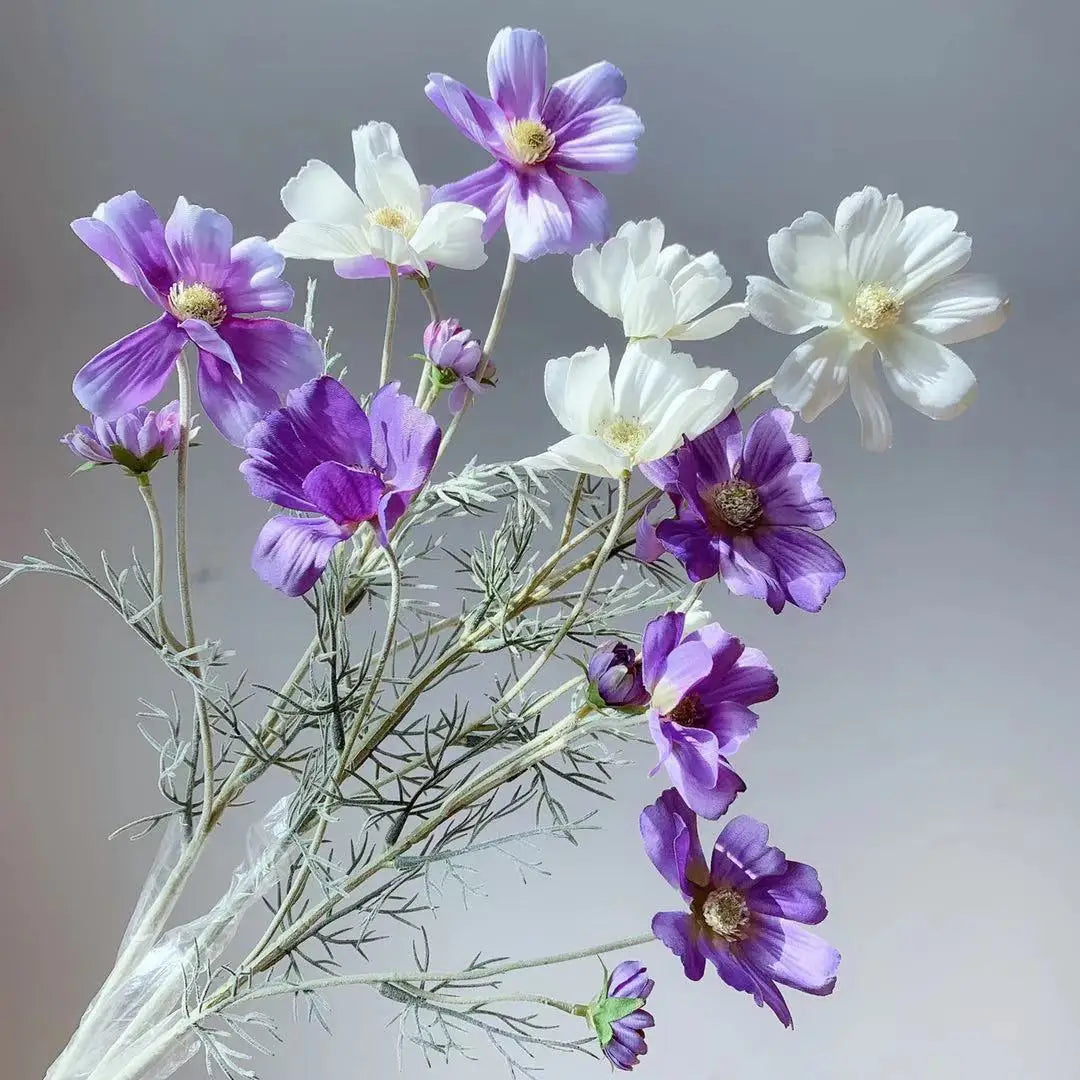 fleur artificielle marguerite blanche pour décorations et cadeaux - vue 4 sur 24