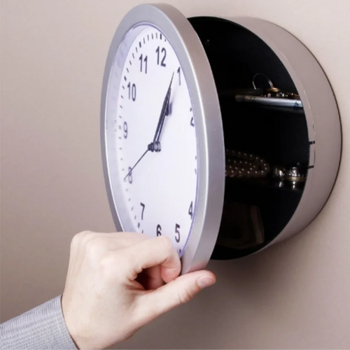 horloge murale rétro personnalisée avec rangement pour bijoux multifunctionnelle - vue 4 sur 8