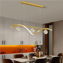 suspension led minimaliste moderne à intensité variable pour intérieur